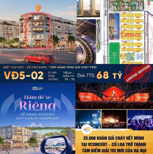 bán nhanh căn góc 3 mặt thoáng vinhomes cổ loa 148m2 hướng tn-tb