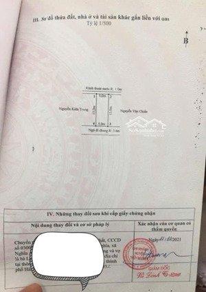 1 lô duy nhất tại thôn 1 - thuỷ sơn diện tích: 65m ngang 5m hướng nam cách trục thôn 20m