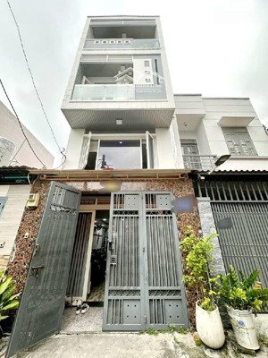 1/ lê cơ - 4 tầng - 4x16 - 62m - hẻm 6m xe hơi ngủ trong nhà - 5p qua aeon mall bình tân - go al