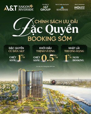 sở hữu lâu dài, pháp lý rõ ràng, giá tốt đợt 1. căn hộ resort ven sông sài gòn a&t saigon riverside
