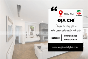 Phân phối + lắp đặt trọn gói hệ thống Điều hoà giấu trần nối gió cho các không gian lớn, giá rẻ