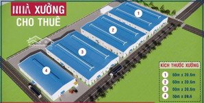 xưởng cho thuê gần kcn long thành, pccc lắp đặt tự động, có nghiệm thu, trạm điện: 1000 kva, 75k/m2