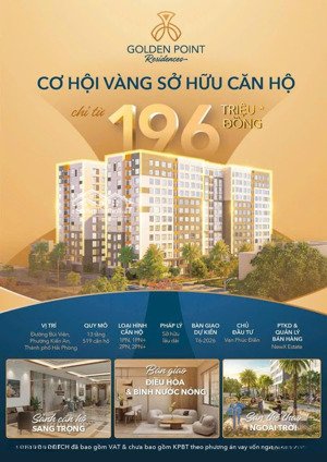 giá chỉ từ 250 triệu golden point hải phòng