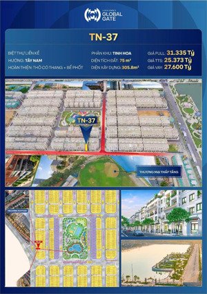 bán căn tn - 37 - 75m2 - mặt đường 17m - gần hồ 32ha giá rẻ nhất thị trường