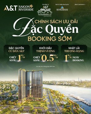 độc quyền booking nhận lãi suất 1%/ngày, căn hộ mặt tiền ven sông sg đường 64m, giá 45tr/m2 liên hệ
