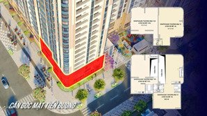 shophouse khối đế peninsula sông hàn 2 mặt tiền, đối diện shophouse của sun symphony, dòng tiền lớn