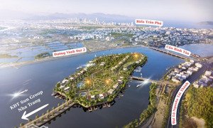 bán đất nền biệt thự đảo hoa sen sát bên khu đô thị hỗn hợp sun nha trang, sông quán trường