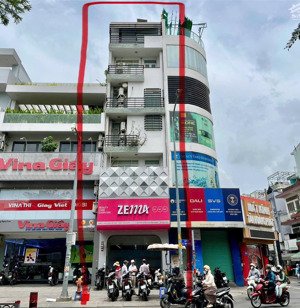 chdv mt lê văn duyệt 4.8x20 nở hậu 6.1m 1trệt 6lầu 12p +1mbkd thang máy