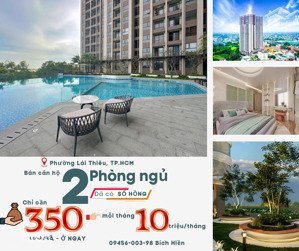 bán căn hộ 2pn2wc chỉ cần 350tr có nội thất, mỗi tháng 12tr