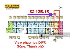 châu mỹ srt- căn hộ stu trục 15 view pháo hoa- sông- thành phố toà s2 hàng cđt không chênh- spana