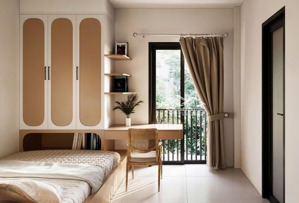 khai trương căn hộ 1pn tách bếp 40m2, balcony view sông, bảo vệ 24/24, mặt tiền đường ung văn khiêm