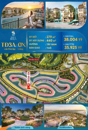 bán biệt thự đơn lập 4 tầng - vị trí kim cương, giới hạn, không gian riêng tư tại pk isla bella