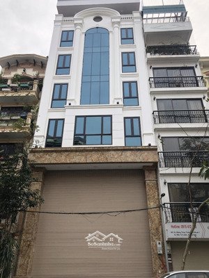 cho thuê mặt phố nguyễn khang . dt : 45 m * 6 tầng . mt : 5 m . thông sàn . thang máy