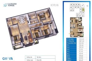 bán gấp! căn 07a - 4pn tòa bluegem tower