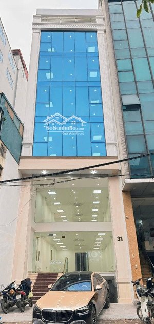 toà văn phòng - mặt phố hoàng ngân - vỉa hè đỗ 2 ô tô- 90m2 nhỉnh 40tỷ - 2 thoáng trước sau