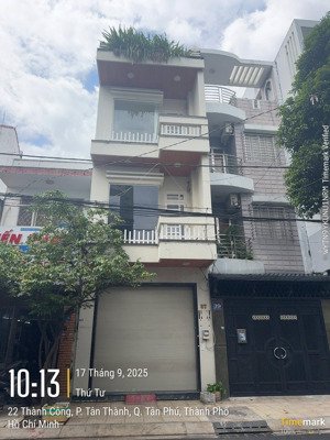 chính chủ bán nhà mặt tiền thành công p tân thành q tân phú 72m2 3 lầu st 12.6 tỷ tl