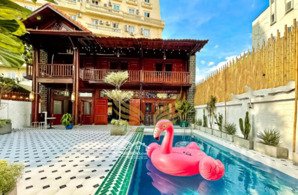 villa thảo điền 17x20m, 2 lầu, 6 phòng, có nội thất