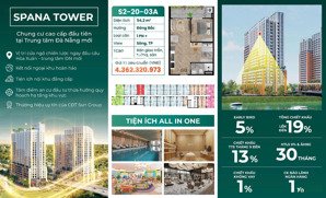 sở hữu ngay căn hộ 1pn + tầng 20 view sông + pháo hoa giá chỉ 4,362 tỷ spana tower