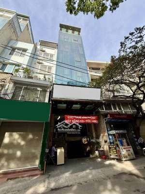 toà văn phòng vip - mặt phố hoàng ngân - 8 nổi - 1 hầm - hai thoáng - kinh doanh đỉnh