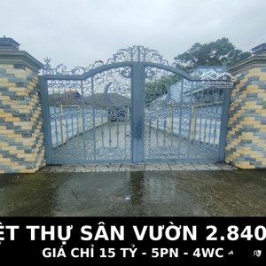bán biệt thự sân vườn-dt: 2.840m, full nội thất cao cấp- giá: 15 tỉ trung tâm an phước
