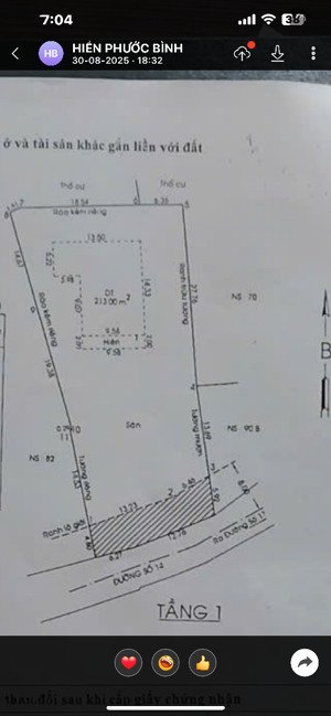 72 tỷ đường 12m phước bình 1000m2 full tc .cách 300m ra sông rạch chiếc