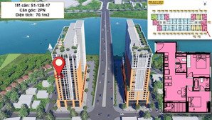 căn góc 2pn/70.1m2 cách cầu rồng 5km, giá 3.941 tỷ - sun spana