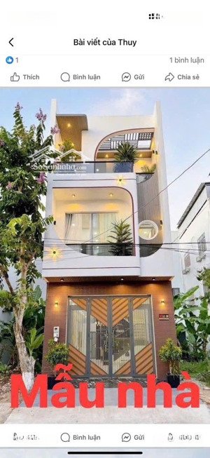 chỉ 3ty45, nhà mới 100% gần chợ phú phong, thiết kế hiện đại, có phòng ngủ dưới tại an phú, tp hcm