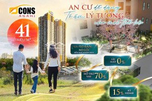 bcons asahi giỏ hàng trực tiếp cđt với chính sách ưu đãi đặc biệt - chỉ từ 1,49tỷ/căn