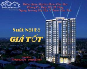 CĂN HỘ 2 PHÒNG NGỦ 60M2 - CHUNG CƯ THIÊN QUÂN MARINA PLAZA CẦN THƠ