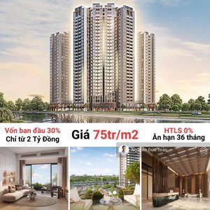 chỉ với 2 tỷ (30%) sở hữu ngay căn hộ xanh đẳng cấp quốc tế 2 phòng ngủ 85m2 full nôi thất