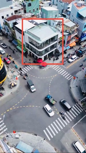 bán nhà 3 tầng góc 2 mặt tiền hùng vương - hoàng hoa thám, 82m2 ngang 9m khu vực kinh doanh sầm uât