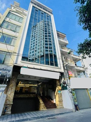 siêu phẩm tòa vp phố vũ phạm hàm, cầu giấy, 9 tầng thông sàn thang máy, dòng tiền 100tr/th