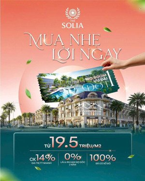 bán đất nền the solia bến lức - sổ đỏ riêng từng nền. bao sang tên ra sổ cá nhân