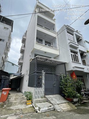 bán nhà đẹp góc 2 mặt tiền ung văn khiêm, phường 25, bình thạnh, 4.5x16.5m, 5 tầng, 14.2 tỷ