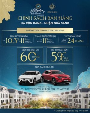 mở bán giỏ hàng 20 căn biệt thự phân khu mẫu đơn dự án vinhomes star city trực tiếp từ chủ đầu tư