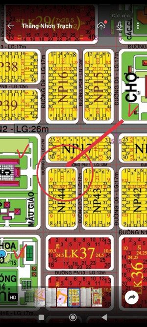 np44 - ô 5, dt: 5x21,29 = 106,5 m2. đường 12 mét gần chợ - 10.000 m2