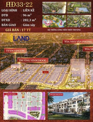 cực hiếm cực hot chính chủ bên cnland bán căn lk96m2 vin đan phượng. vị trí kim cương