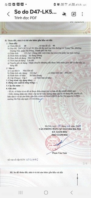 bán nhà lk geleximco lê trọng tấn, dương nội sổ đỏ 123,2m², mt 7.25m, gần aeon hà đông 23.5 tỷ