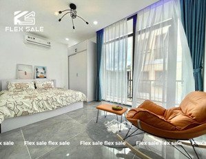 trống căn hộ 1pn balcony 40m2 - full tiện nghi, thang máy - ngay điện biên phủ, tiện qua q1