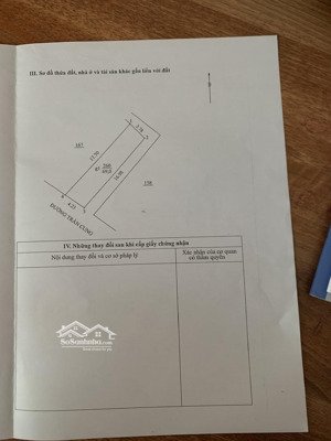 gia đình cần bán nhà mặt phố trần cung,cầu giấy 69 mv,mặt tiền 4,2 m xây 2.5 t lô góc giá 350 tr/m