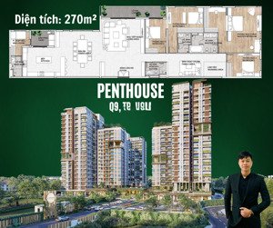 độc bản căn hộ penthouse 270m2 phiên bản giới hạn tại q9, tp hcm