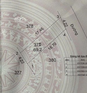 70m2 thổ cư hoà thạch, đường liên xã bán nhanh