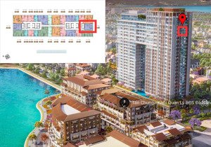 căn 2pn ponte tầng cao view cầu pháo hoa, cầu trần thị lý - diện tích 70,1m2 - giá 7,2 tỷ