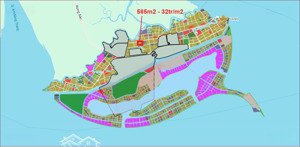 bán biệt thự cần giờ lô góc 2 mặt tiền giá 32tr/m2 20 x 28,5 x 585m2, cách vinhomes cần giờ 900m