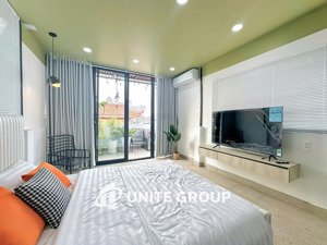 cho thuê studio full nội thất. view ban công thoáng mát
