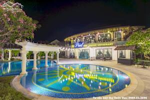 Lô biệt thự mặt hồ Sen siêu đẹp, bể bơi đông nam, 3 tầng, tự kinh doanh được