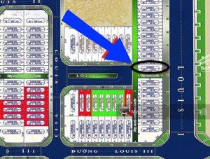 chính chủ - bán căn xẻ khe louis 1.259, mặt đường 17.5m, hướng đông, 3 mặt thoáng. giá 220tr/m2