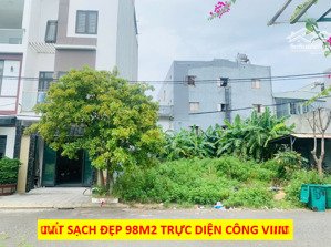 chỉ 4tỷx có ngay đất tt q. liên chiểu - bàu vàng 3 sạch đẹp 98m2 đối diện công viên đường 7m5