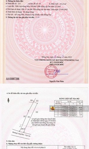 ngộp nè! mặt tiền đường kinh doanh long đức - ngay sát tdc long đức - dt: 313m2 sổ sẵn tc 100m2