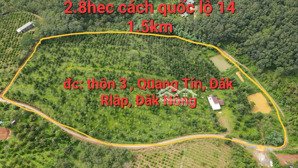 bán đất quảng tín, đăk nông, 27.323m2, 2 mặt tiền bê tông, giá đầu tư tốt